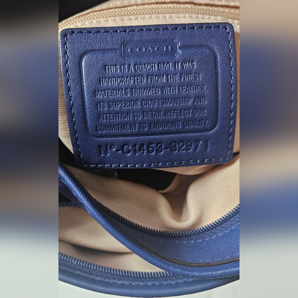 Coach Blue Crossbody Bag - Picture 10 of 16